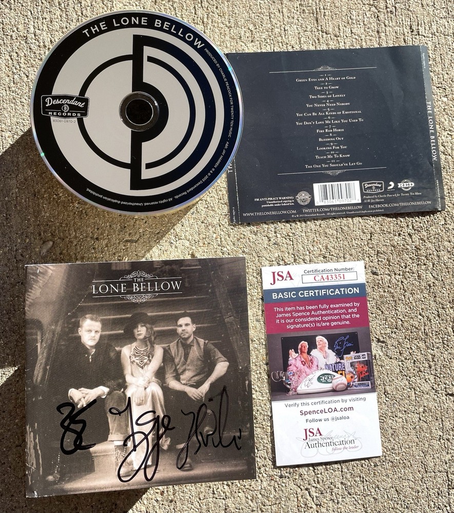 The Lone Bellow SIGNED CD JSA COA