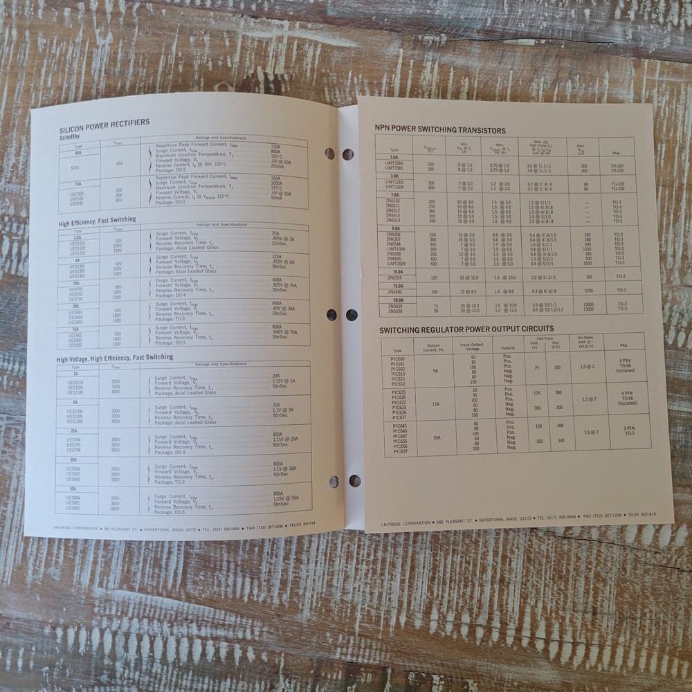 Unitrode Power Supply Designers Semiconductor Selection Guide
