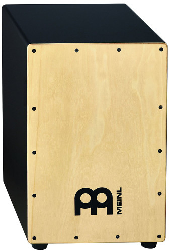 Meinl Percussion MCAJ100BKMA snare cajon, maple frontplate