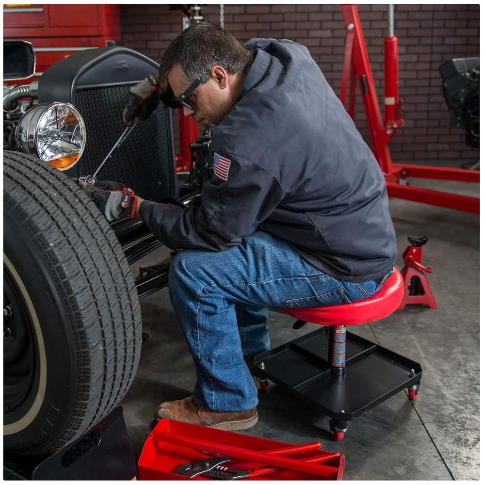 TR6350 Pneumatic Creeper Seat - Adjustable Mechanic Stool
