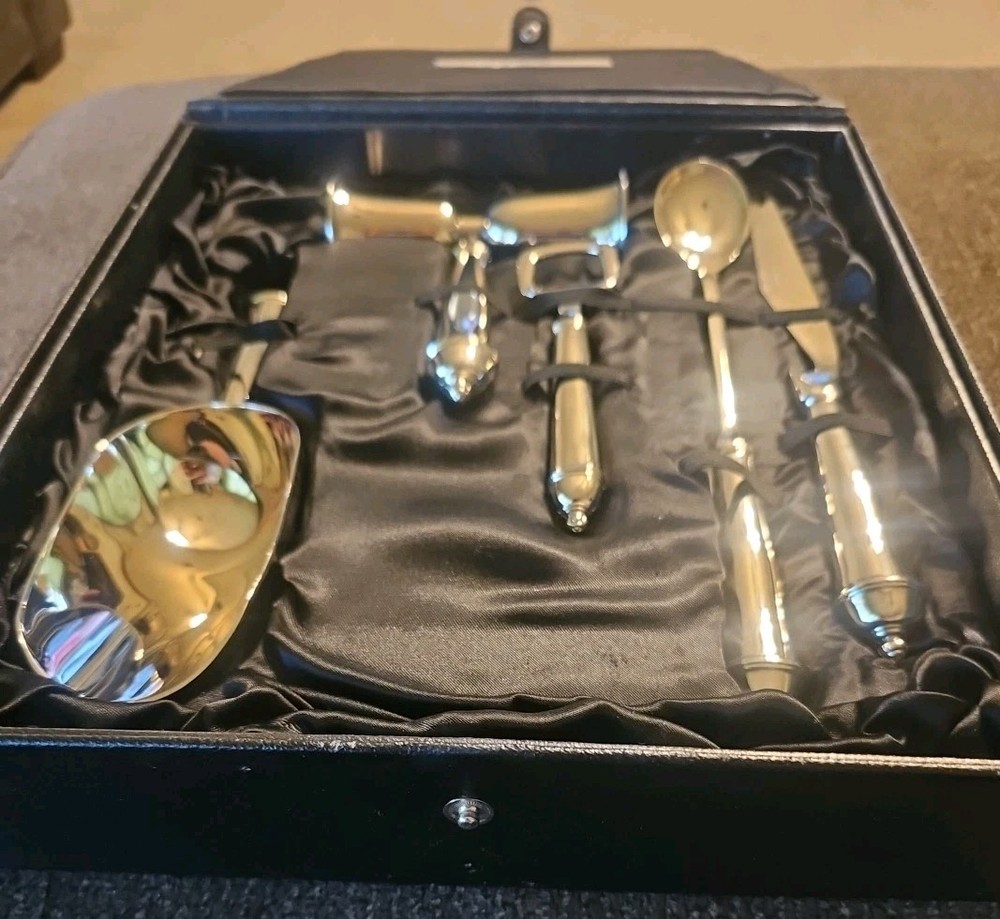 Towle Silverplate 5 Piece Bartender Set In Box