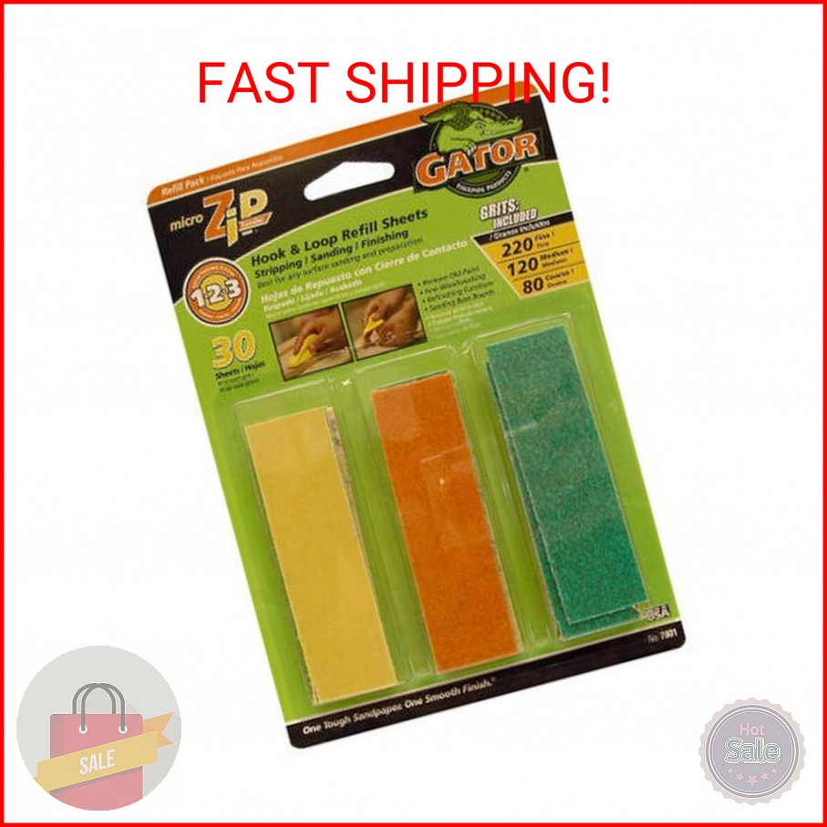 ALI Industries 7801 Micro Zip Sander Refill, 3.5" x 1"