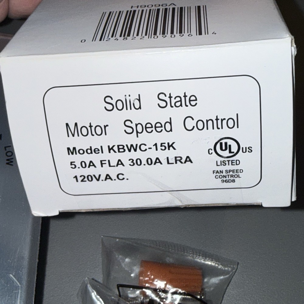 Greenheck Electronics KBWC-15K Solid State Motor/Fan Speed Control 5 Amp 120VAC