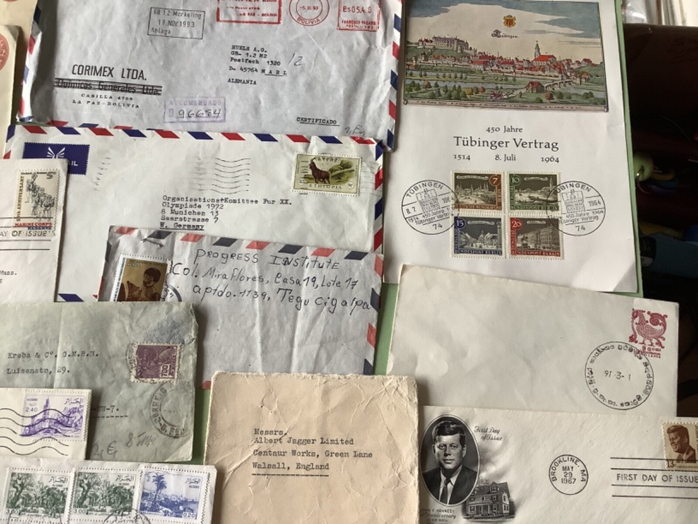 worldwide covers & postcards 37 items Ref A1877