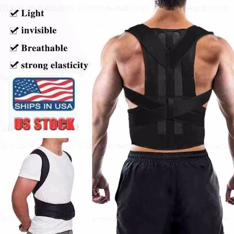 Corrector Brace Back Posture Corrector Women Men Support Adjustable Belt.