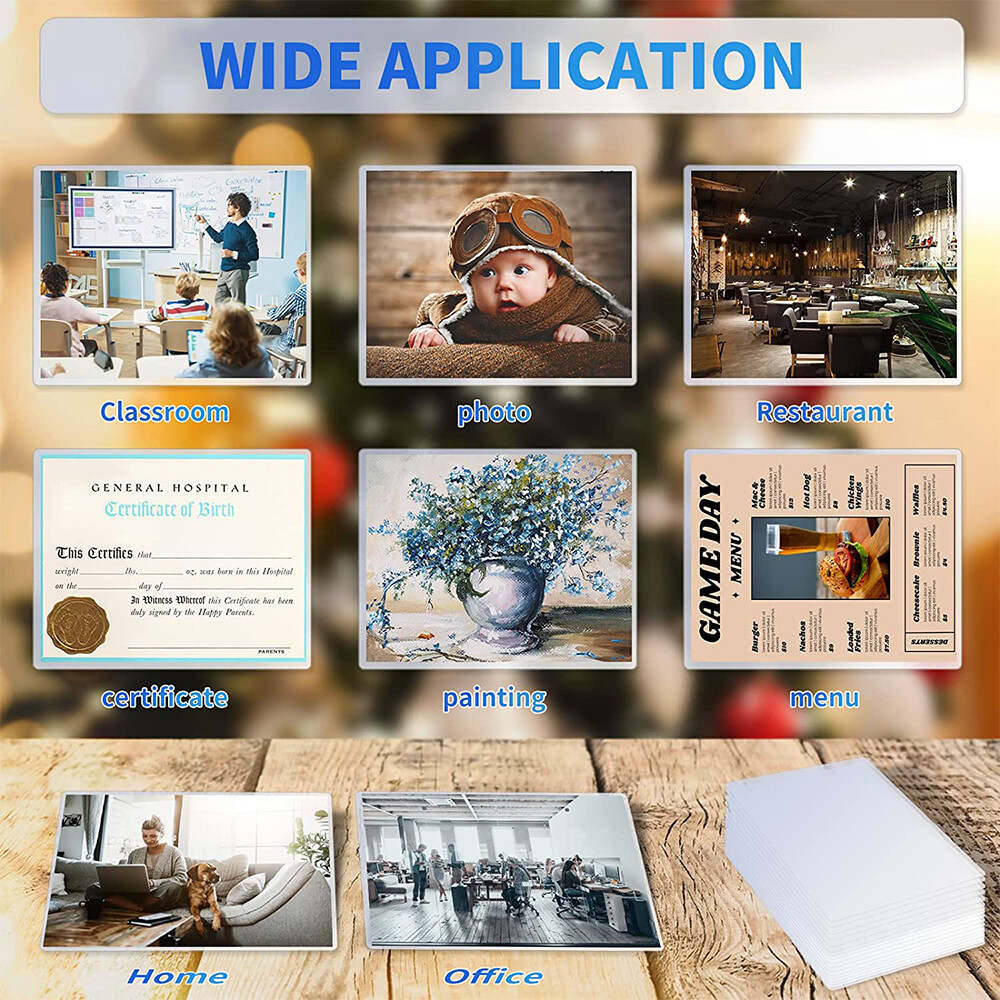 200Pack Thermal Laminating Pouches 5 Mil 9" x 11.5" Letter Size Laminator Sheets