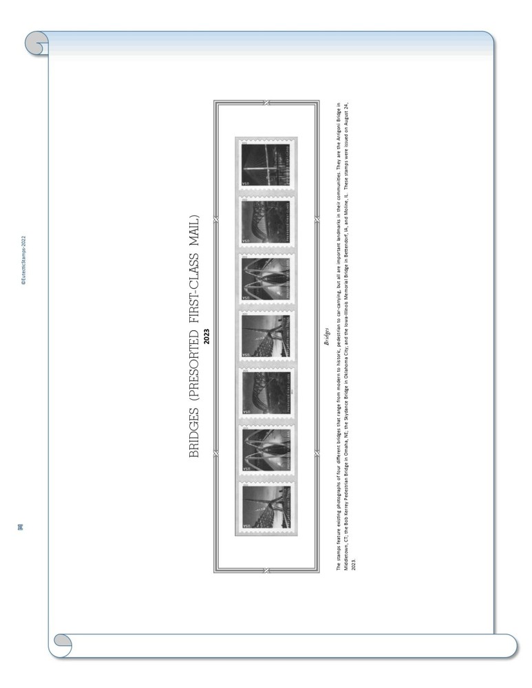 2023 U.S. Regular Issue Plate Block Supplement (White Ace Alternative)