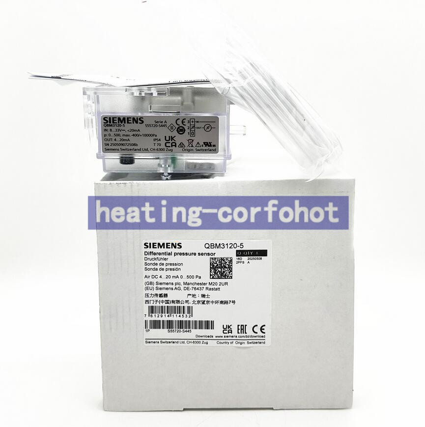 ONE Siemens QBM3120-5 difference pressure sensor New