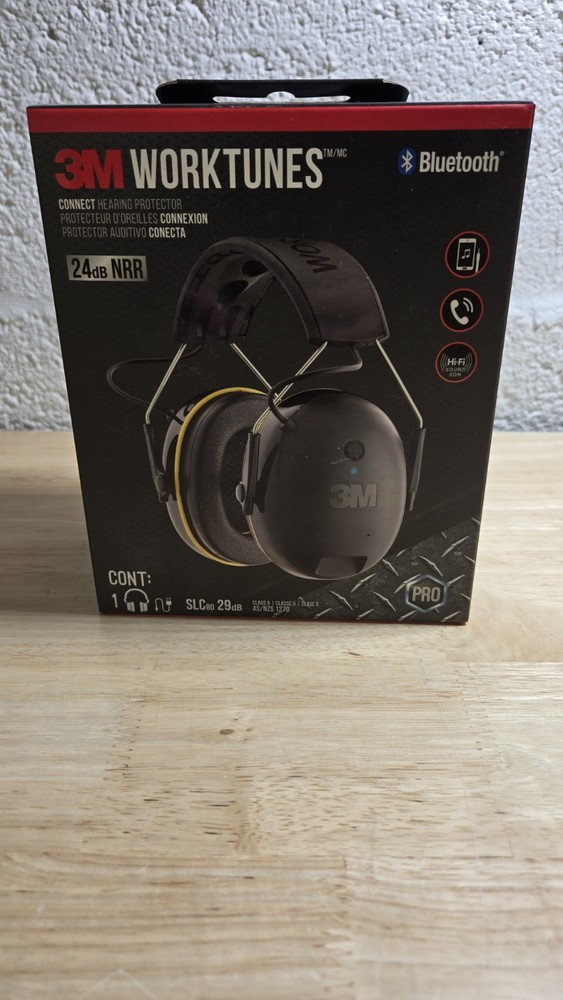 3M Pro Worktunes Wireless Hearing Protector Bluetooth - 90543H1-DC-PS