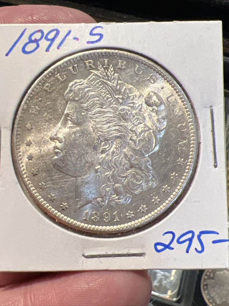 1891-S Morgan Silver Dollar Better Date. Nice Coin