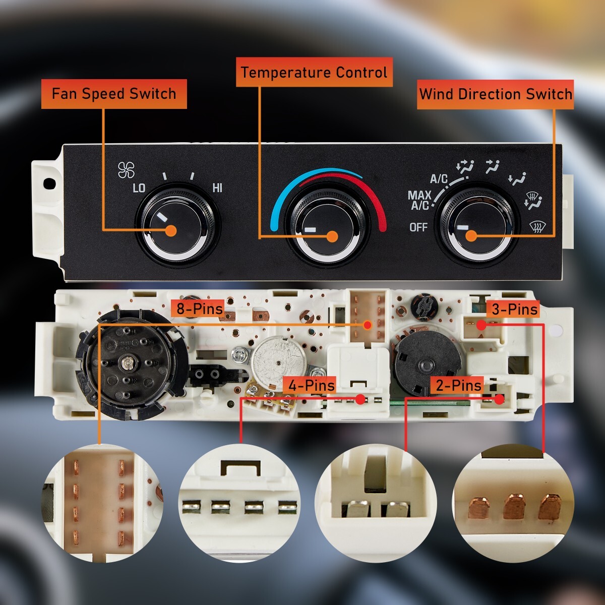 599-217 HVAC Climate Control Switch Unit for Chevy Express GMC Savana 1500 2500