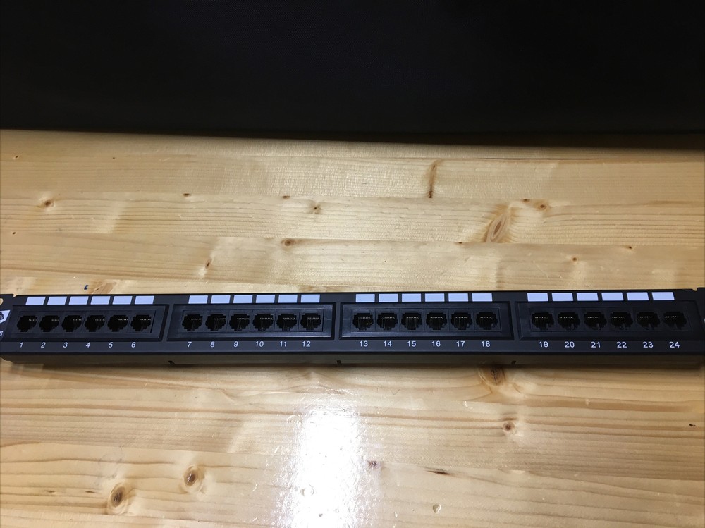 Tuff Jacks Cat5E 24 Ports Patch Panel 19" UTP C5E