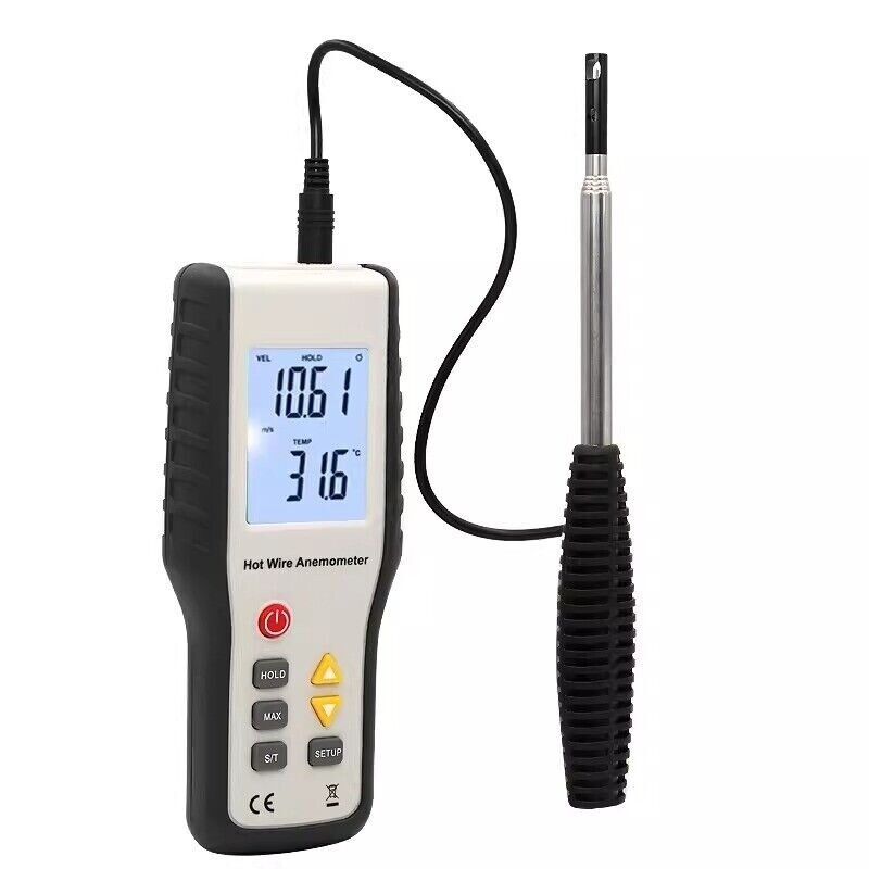 Ht9829 Thermopile Anemometer Airflow Meter High-Sensitivity Wind Speed Meter
