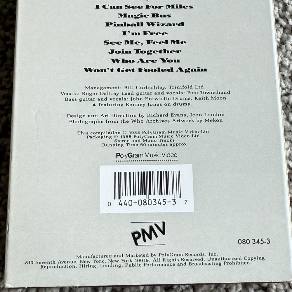 Music VHS Lot