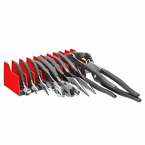 Ernst 5500 10 Tool Plier Pro Organizer- Red/Black