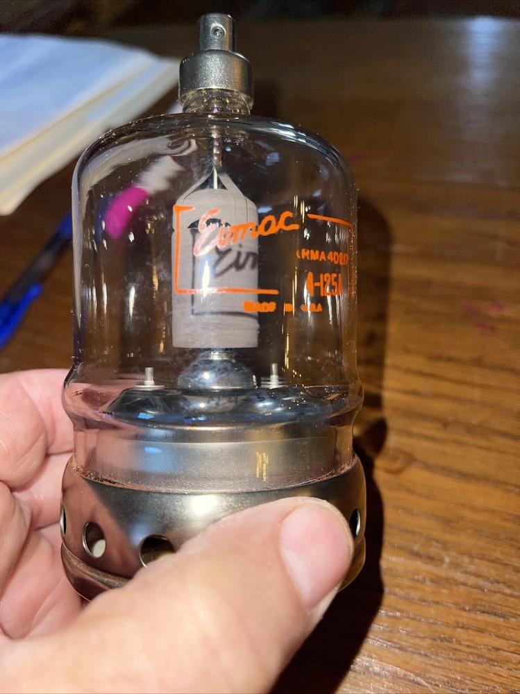 EIMAC 4-125A HAM AMPLIFIER PENTODE POWER TUBE NOS NO BOX