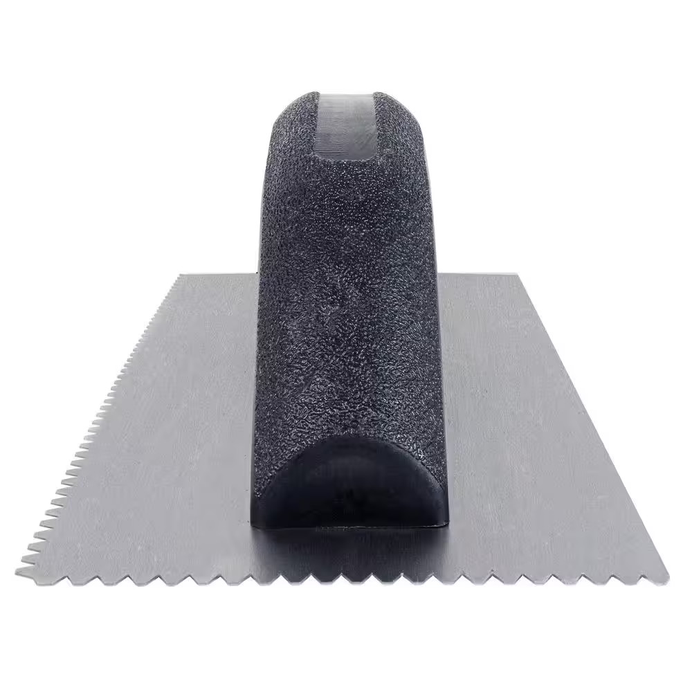 HDX 9 In. X 1/8 In. X 1/16 In. Flat Top V-Notched Economy Flooring Trowel