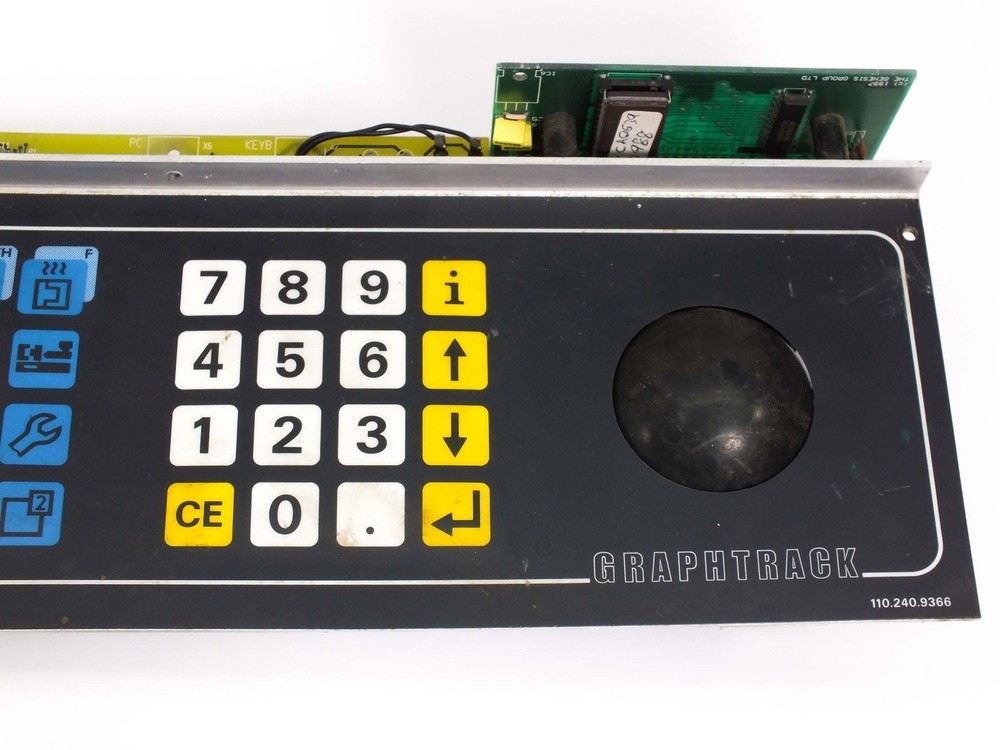 Netstal Sycap Graphtrack Front Panel 110.240.9366 DiskJet Injection Molder