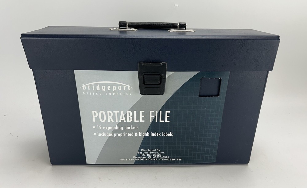 19 Expandable Pocket Portable File Bridgeport