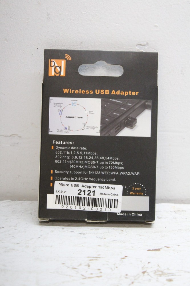BNG - WIRELESS USB ADAPTER- BRAND NEW IN PACKAGE