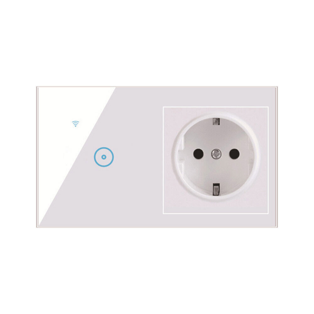 WiFi Smart Wall Light Switch Socket Outlet Combo for Amazon Alexa Google Home US
