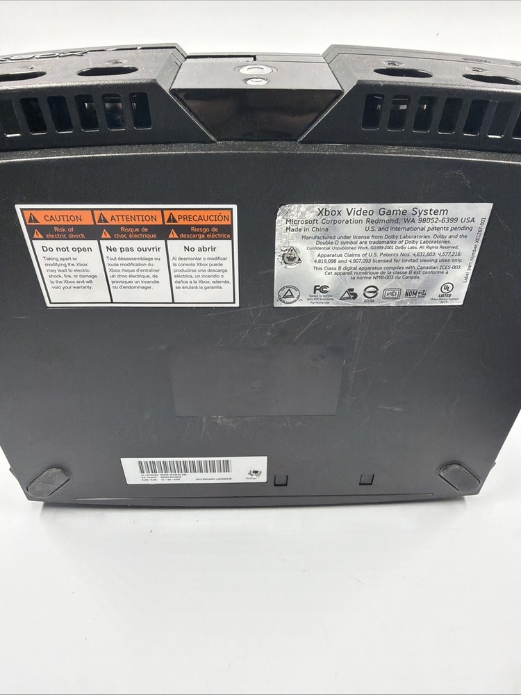Microsoft Original Xbox - Black Console Complet Cable And One Controller
