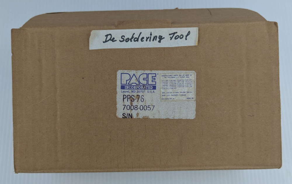 Pace Swaplater PPS-76 Soldering / Desoldering Station Power Source
