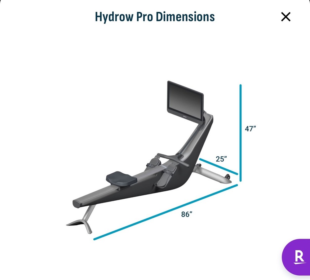 HYDROW PRO Rower Indoor Rowing Machine