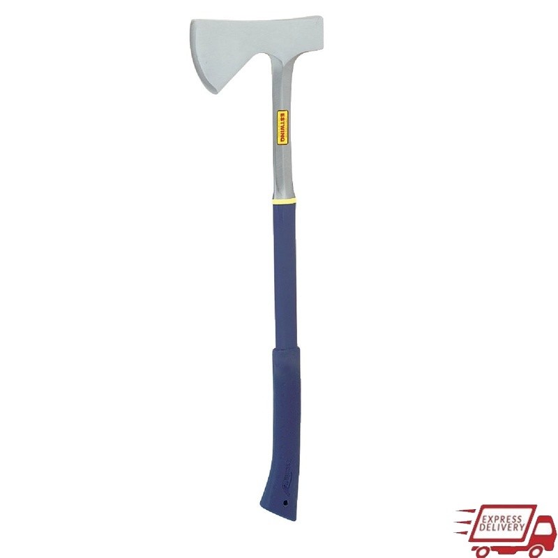 Durable Camp Axe W/ Shock Reduction Grip & Protective Sheath Chopping Splitting