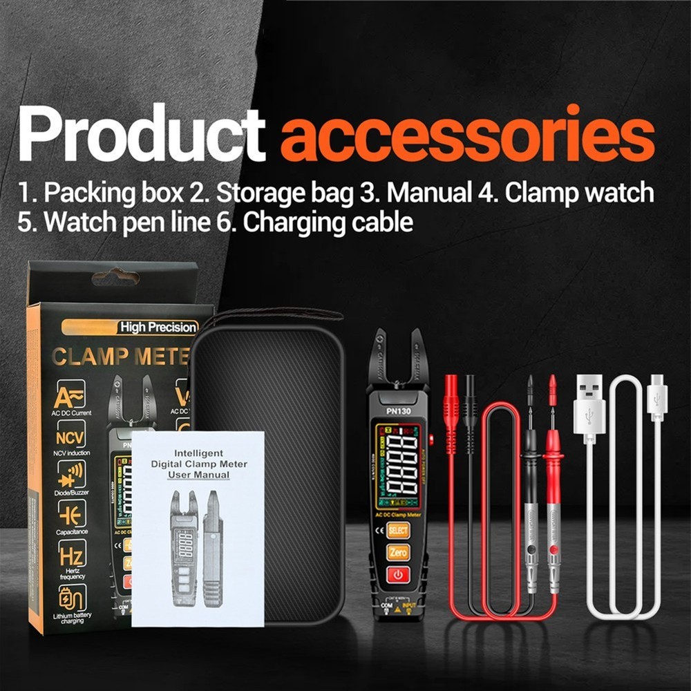 UType Clamp Meter 4000 Count for AC Current Measurement with USB Data Cable