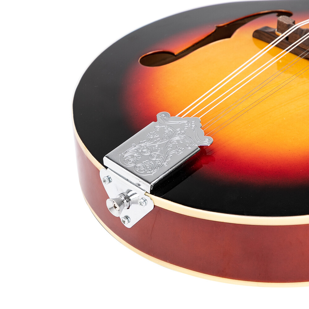 A Style Elegant Mandolin with Guard Board Sunset Color