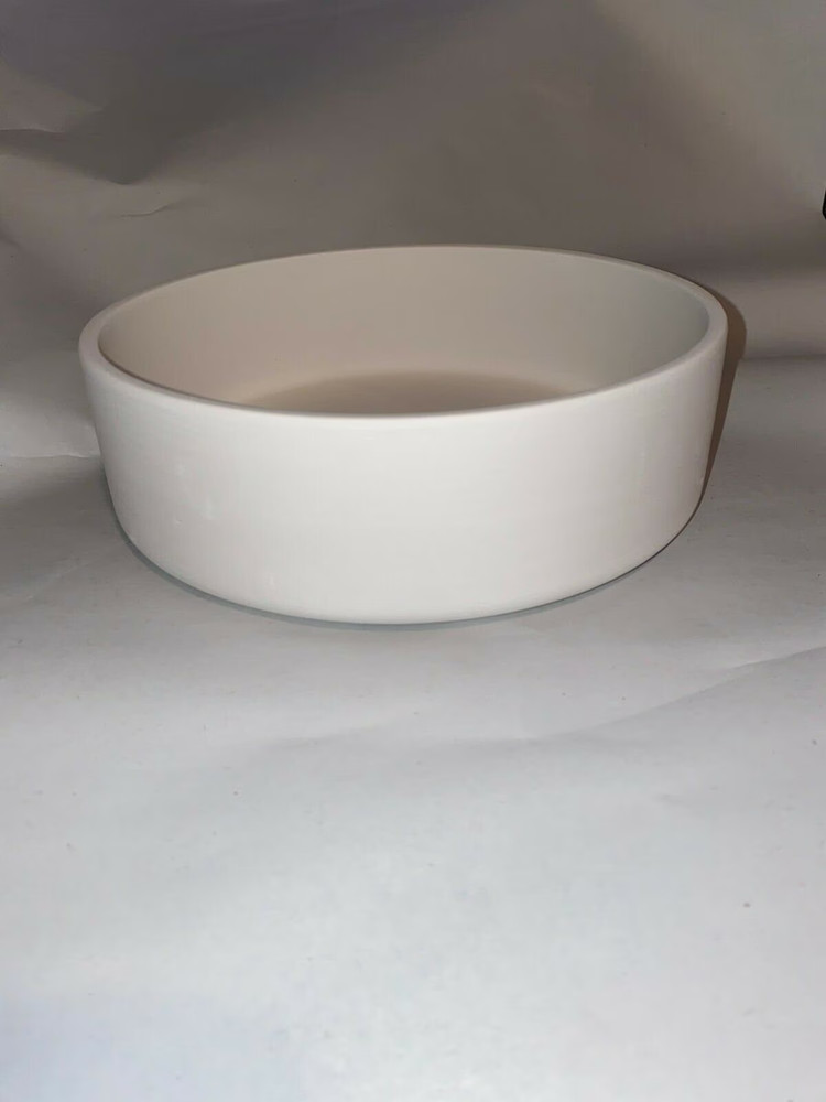 Small  Smooth Sided flat bottom drape slump mold 6 " Dia. x 2" H