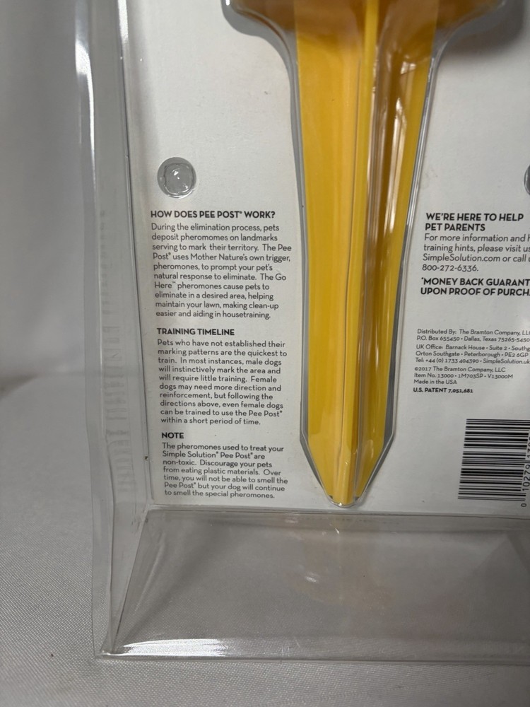 Simple Solution Pee Post Outdoor Potty Training Aid For Dogs New