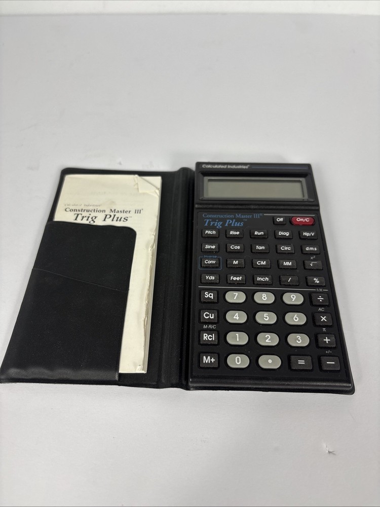 Calculated Industries Construction Master III Trig Plus Scientific Calculator