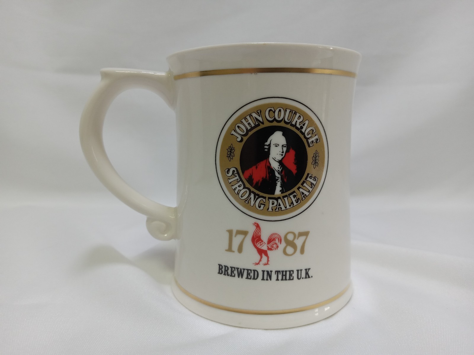 Courage Ale Brewing Mini Beer Mug Collectible Limited Edition Franklin Porcelain