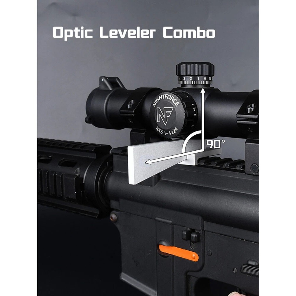Optic Leveler Combo Mount Set Tactical Scope Red Dot Optical Sight Hunting