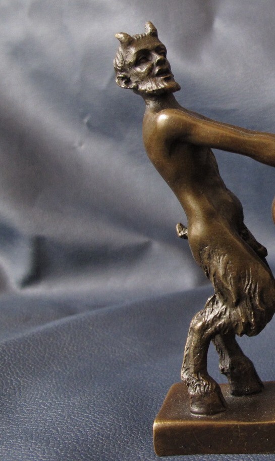 Satyr Devil Bronze statue bronze erotic