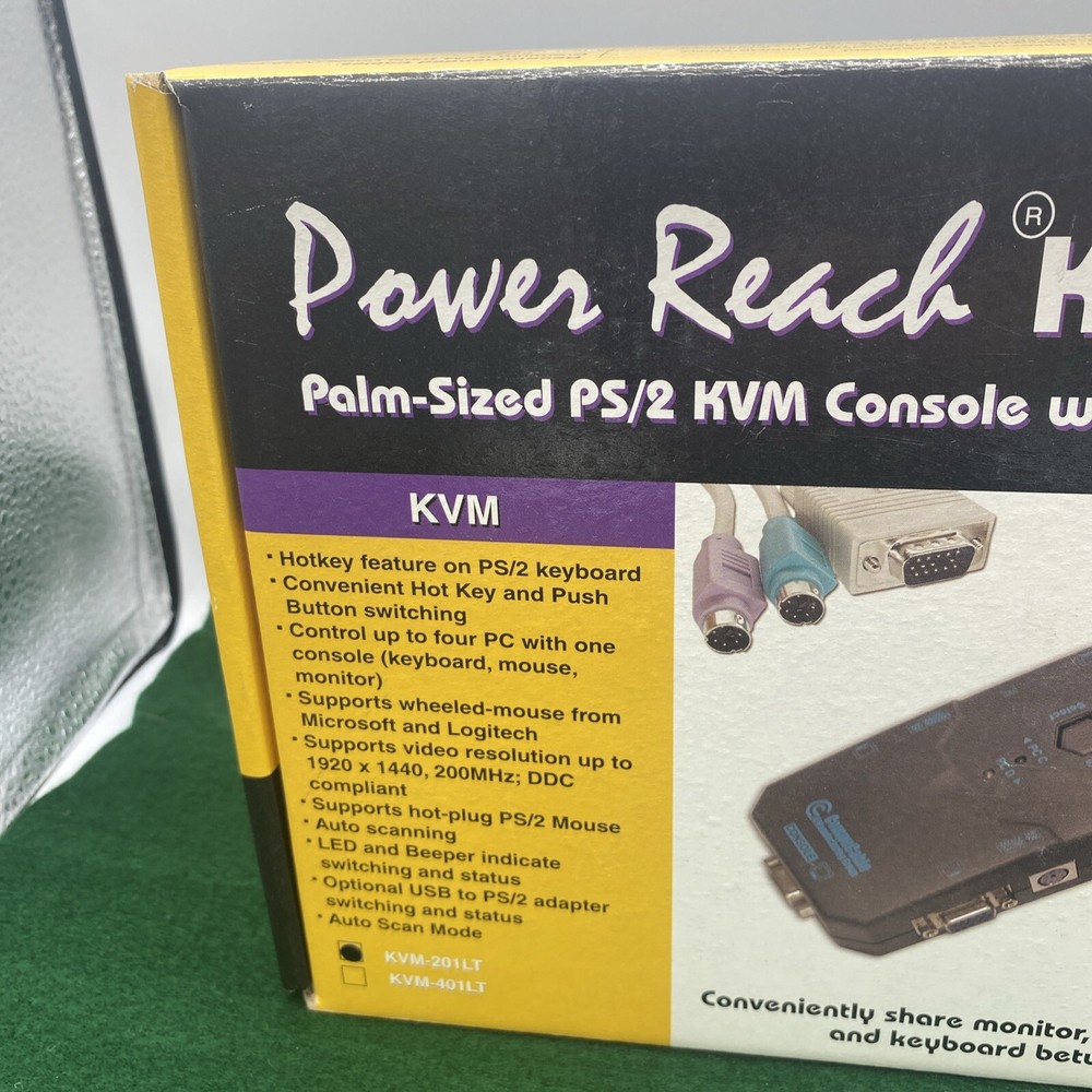 Genuine Power Reach Lite CompuCable Console KVM Switch Controller KVM-201LT