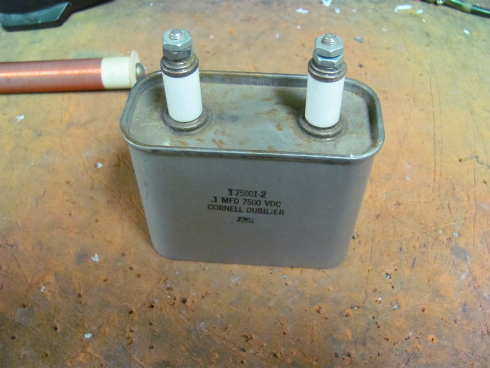 .1MFD 7500 OIL FILLED CAPACITOR COENEL DUBILER 7201