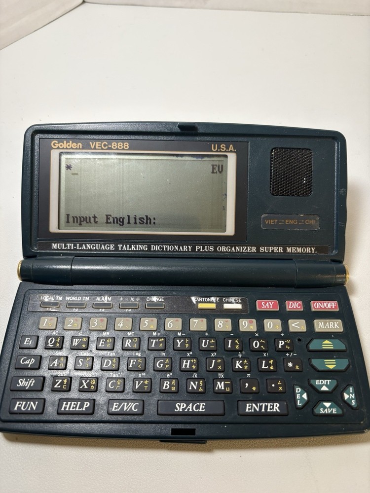 1994 Golden VEC-888 Multi-language Dictionary/organizer