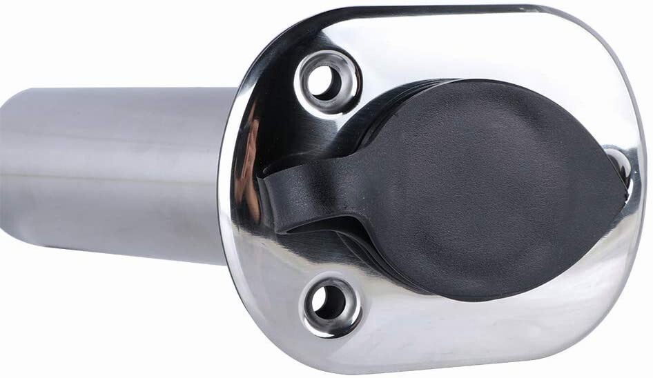 4X 15 Degree Boat Fishing Rod Holder Flush Mount Rod Rack Marine Stainless Steel