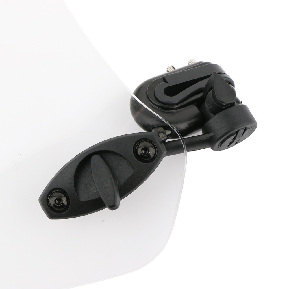 Motorcycle Universal Clip On Windshield Wind Screen Deflector Extension Spoiler