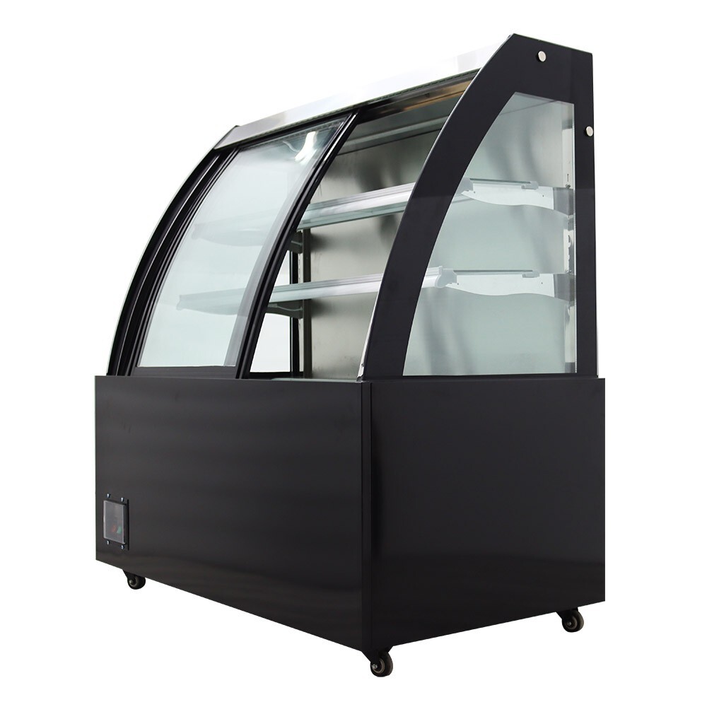 220V Floor-to-Ceiling Refrigerated Display Cabinet w/Demist Function Front Open