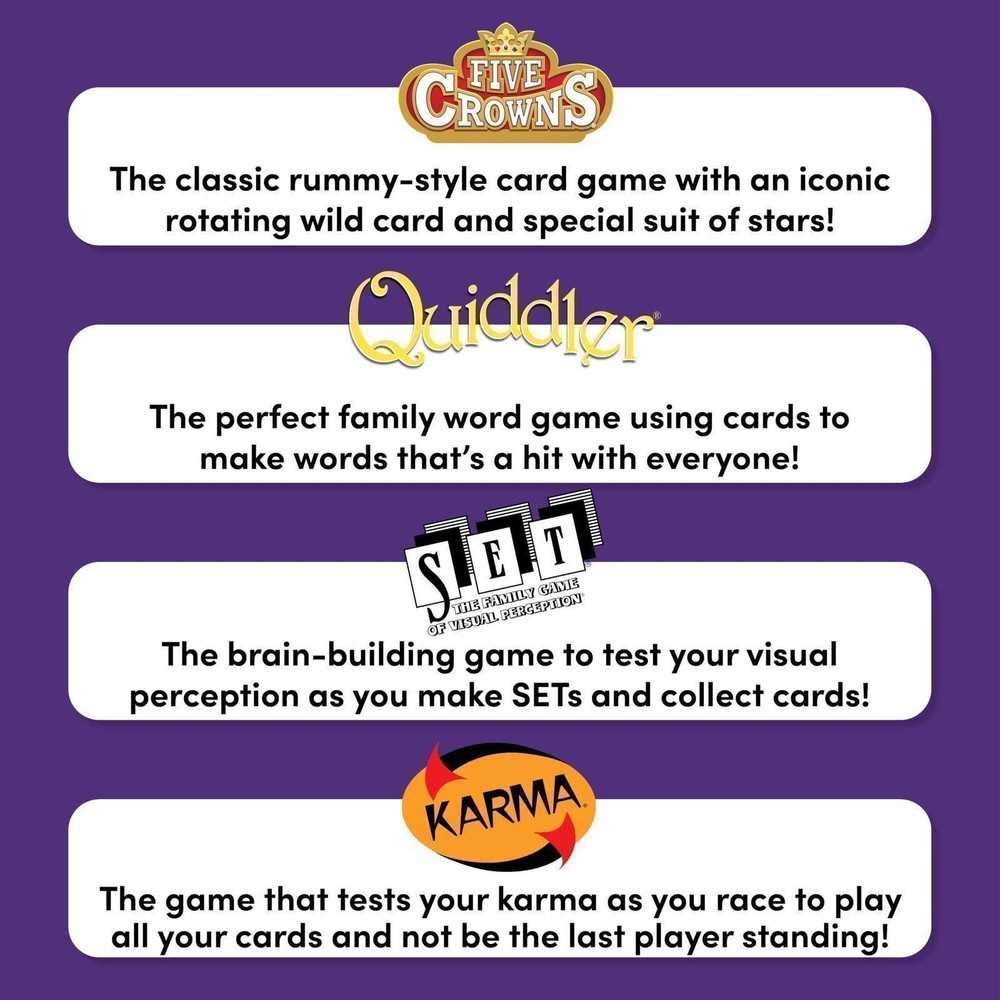 PlayMonster Five Crowns Collection 4-Game Bundle - Five Crowns, SET,...