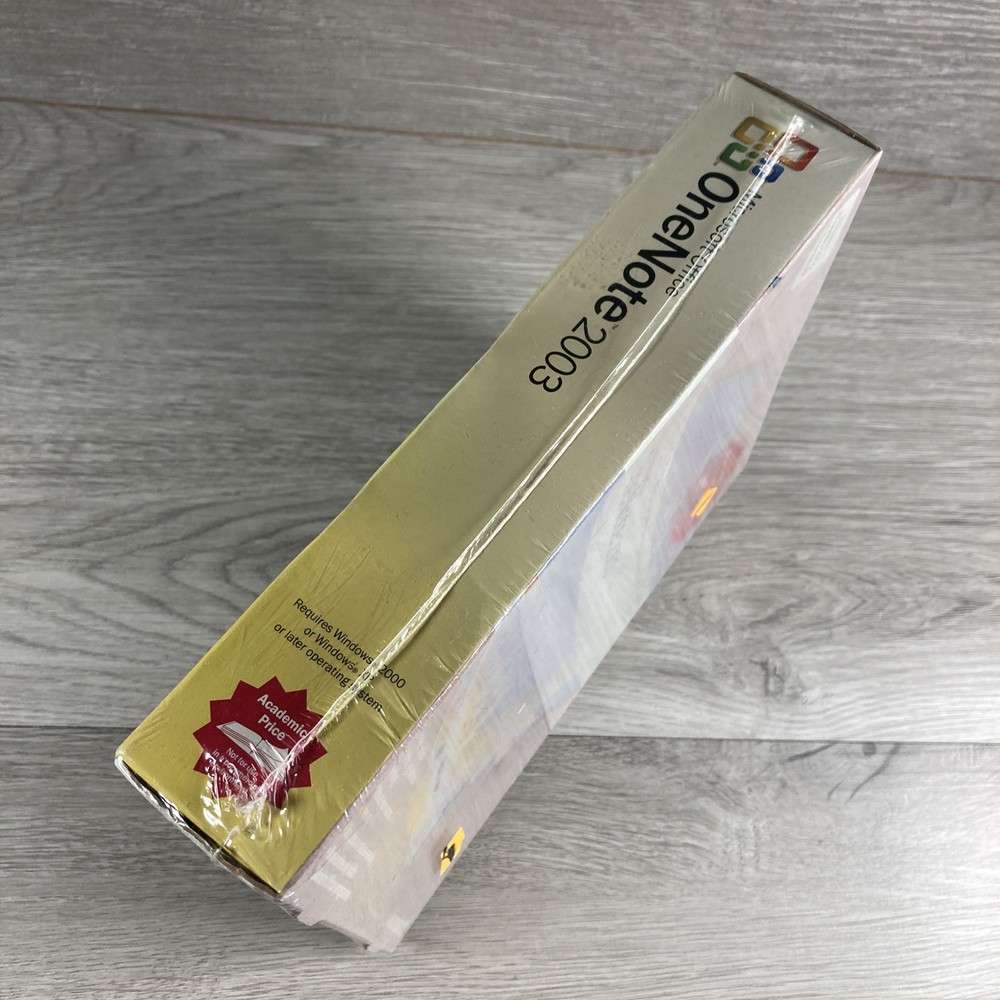 Microsoft OneNote 2003 Academic Edition - Sealed / New Big Box