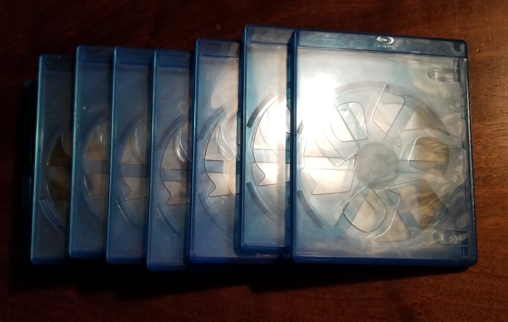 6 pcs blu-ray single disc cases