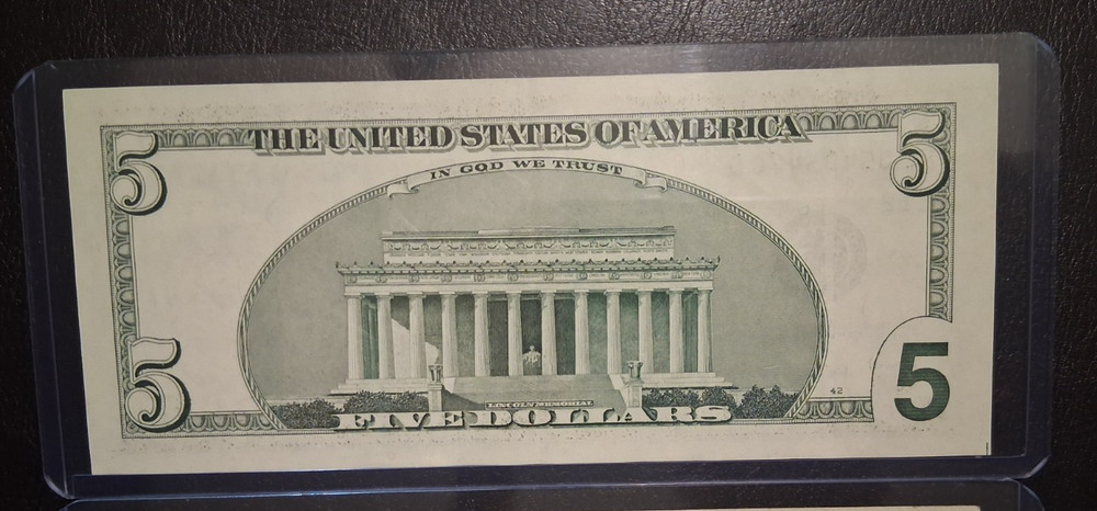US TEN and FIVE DOLLARS 2001-2003 VF/AU