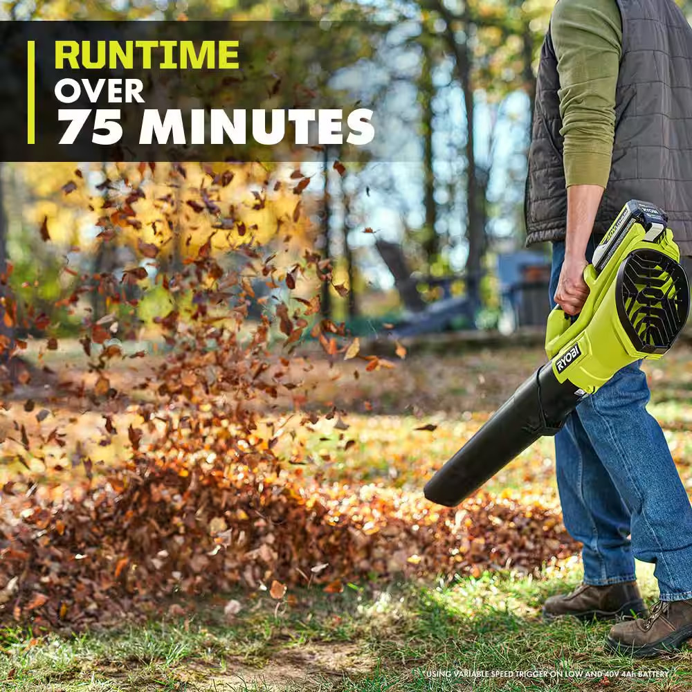 40V 120 MPH 550 CFM Cordless Battery Leaf Blower (Tool Only)