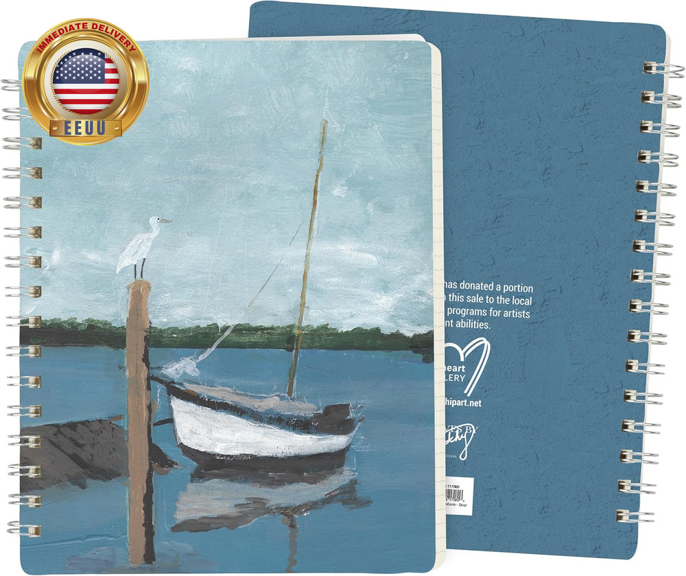 Boat Spiral Notebook ⭐️⭐️⭐️⭐️⭐️