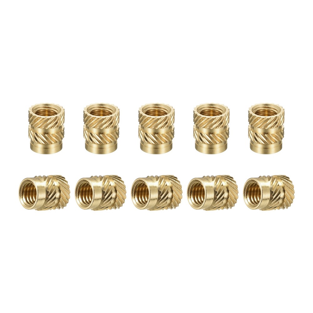60 Pack M5x8mmx7mm Knurled Insert Nuts Good for Plastic Shells